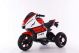 Moto eléctrica HT-5188 para niños en color rojo, con doble motor, luces LED y panel de música MP3.