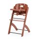 Trona evolutiva Evosit terracota Childhome vista frontal con bandeja