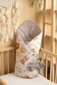 Arrullo Bebé Cone Wrap Grey Zodiac - Comodidad y Versatilidad para Tu Bebé