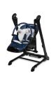 Silla Alta y Columpio 2 en 1 Indigo Black - Elegancia y Comodidad para tu Bebé-Azul Marino - imagen 2