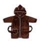 Albornoz Infantil Suave con Orejas de Oso Teddy - Marrón - Para Niños de 1 a 2 Años - imagen 2
