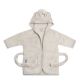Albornoz Infantil Suave con Orejas de Oso Teddy - Gris - Para Niños de 1 a 2 Años - imagen 2