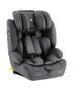 Silla de coche i-Bronn i-SIZE gris, ideal para niños de 76 a 150 cm, orientada a favor de la marcha.