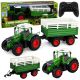 Tractor agrícola teledirigido Lean toys con remolque volquete y luces