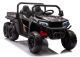 Vehículo eléctrico infantil 6 ruedas 4x4 XB-1038A Lean Cars negro, vista frontal