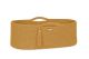 Moses Basket Boho Handmade Cotton With Mattress - Honey Yellow