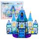 Bloques magnéticos Castillo de Hielo de Lean toys con figuras de princesas.