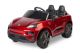 Coche eléctrico infantil Porsche Macan rojo Toyz con licencia oficial, vista frontal