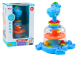 Trompo Hipopótamo Azul con Bolas para Bebés