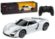 Coche Deportivo RC 1:24 Control Remoto Porsche 918 Spyder Plata