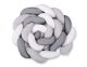 Protector de Cuna Knot Bumper XXL My Sweet Baby - Blanco y Gris