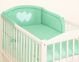 Protector de Cuna My Sweet Baby Universal Hearts Mint