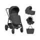 Carrito de Bebé 3en1 con Capazo Modena Negro Kikkaboo