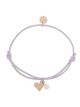 Llamador de Ángeles Proudmama Pulsera Mea Corazón Rosa y Morado