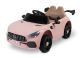 Coche eléctrico infantil Toyz Volti rosa con puertas abatibles, vista frontal