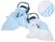 Manta de Coche para Bebés My Sweet Baby - Chevron Azul y Blanco