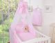 Juego de Cuna 5 piezas My Sweet Baby - Canopy Corazones Rosa