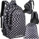 Mochila 30L Checkerboard Kruzzel - Mochila de Diseño para Bebé