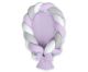 Nido trenzado 2 en 1 My Sweet Baby - Blanco, Lila y Gris