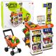 Carro de supermercado de Lean toys con luces y sonido