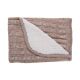 Manta de punto sherpa Kikkaboo Beige melange para bebé