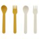 Cubiertos Infantiles Trixie - Cuchara y Tenedor Mustard