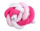 Protector de Cuna Knot Bumper My Sweet Baby - Rosa y Blanco