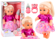 Muñeca con Vestido Rosa que Hace Sonido y Orina