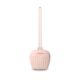 Portachupetes de silicona Babyono en rosa, práctico y seguro