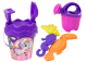 Set de Arena con Cubo, Pala, Rastrillo, Regadera y Unicornio Rosa