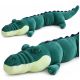Cocodrilo de peluche grande de 150 cm con detalles realistas.