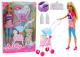 Muñeca Anlily con perro en carrito y accesorios