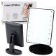 Espejo Cosmético LED con Soporte Ajustable Negro