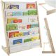 Estantería Infantil Frontal Estilo Montessori 6 Estantes de Tela Madera Natural 79x62,5x30 cm [Kruzzel]