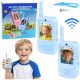 Walkie Talkies Infantiles con Cámara Video Azul