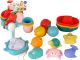 Set de Baño de Animales Marinos de Goma 17 Piezas