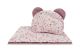 Set para Carrito Bebé Velvet Bloom Rosa – Edredón y Almohada Reversibles