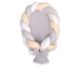 Nido trenzado 2 en 1 My Sweet Baby - Blanco, gris y beige