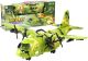 Gran aeronave militar de Lean toys con sonidos y luces activados.