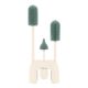 Set 3 cepillos para biberones Kikkaboo con soporte, silicona platino grado alimentario