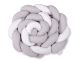 Protector de Cuna Knot Bumper XXL My Sweet Baby - Blanco y Gris
