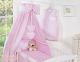 Dosel para Cuna My Sweet Baby - Canopy con Corazones Rosa