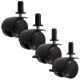 Ruedas para Cuna My Sweet Baby - Set de 4 Piezas Negras