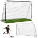 Portería de fútbol infantil ligera Lean Sport 307x209x125 cm en acero portable, vista completa