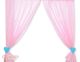 Cortinas Infantiles con Corazones Rosa y Turquesa My Sweet Baby