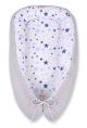 Baby Nest Double-sided Premium Cocoon For Infants Bobono- Blue Stars/gray