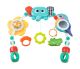 Barra de juegos sensorial Elephant Toyz con juguetes coloridos.
