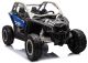 Buggy eléctrico infantil 4x4 DK-CA001 azul y gris LEAN CARS vista tres cuartos