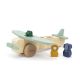 Avión de madera con animales Trixie - Juguete educativo