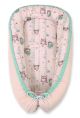 Cocoon Premium Reversible para Bebés My Sweet Baby - Owls Cream/Pink